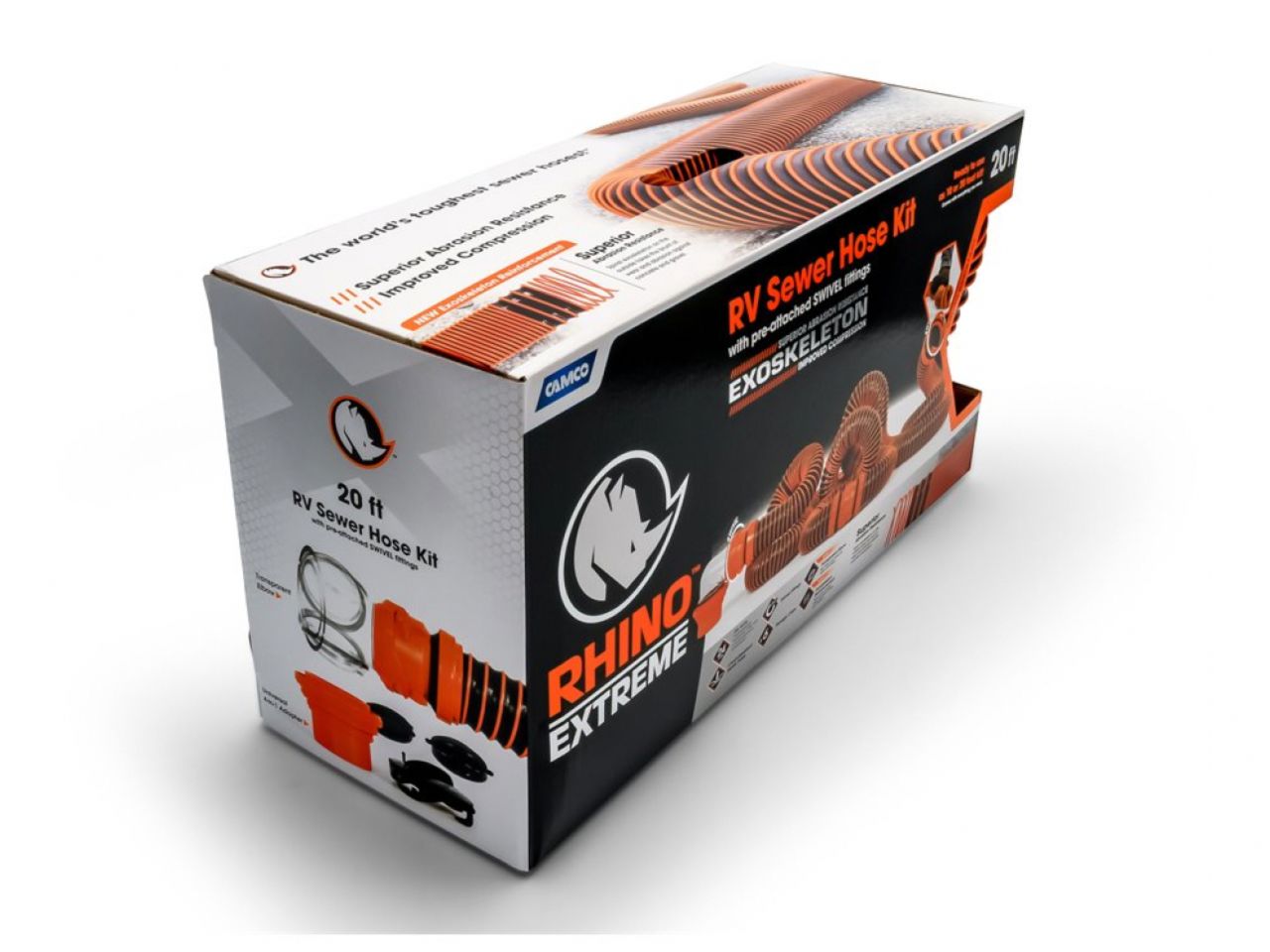 Camco RhinoEXTREME Sewer Hose Kit - Kit - 20 Ft