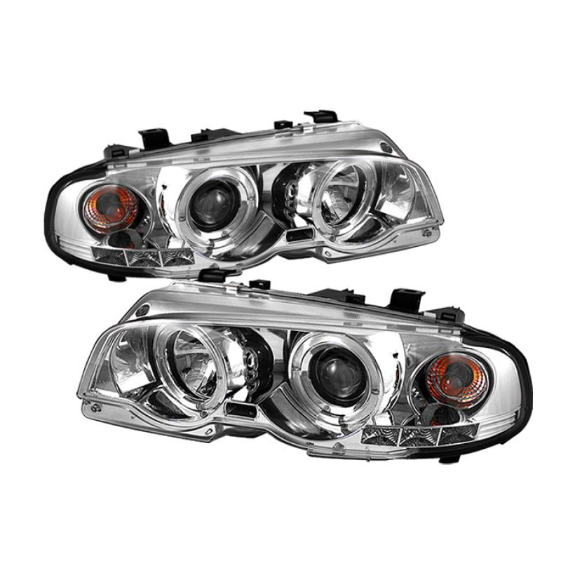 Spyder BMW E46 3-Series 00-03 2DR 2DR 1PC Projector LED Halo LED Chrm PRO-YD-BMWE46-2D-HL-C 5008930 Main Image