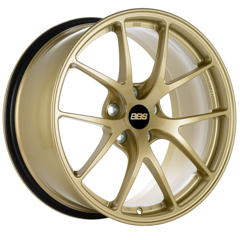 BBS RI-A 18x9.5 5x120 ET23 Gold Wheel -82mm PFS/Clip Required RIA008GL