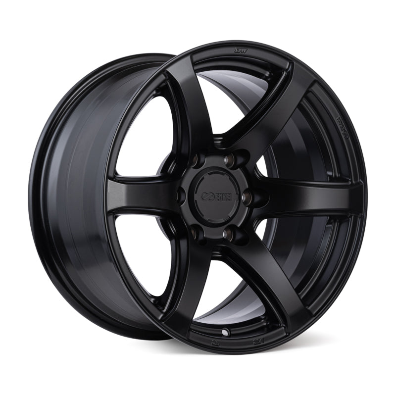 Enkei T6R 18x8.5 38mm Offset 5x114.3 Bolt Pattern 72.6 Bore Gloss Black Wheel 539-885-6538BK