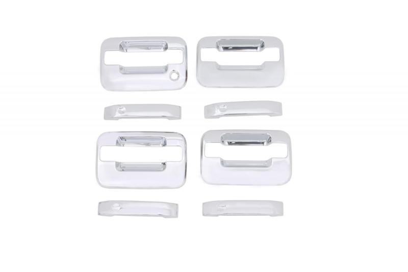 AVS 04-14 Ford F-150 (No Keypad/Passenger Keyhole) Door Handle Covers (4 Door) 8pc Set - Chrome 685302 Main Image