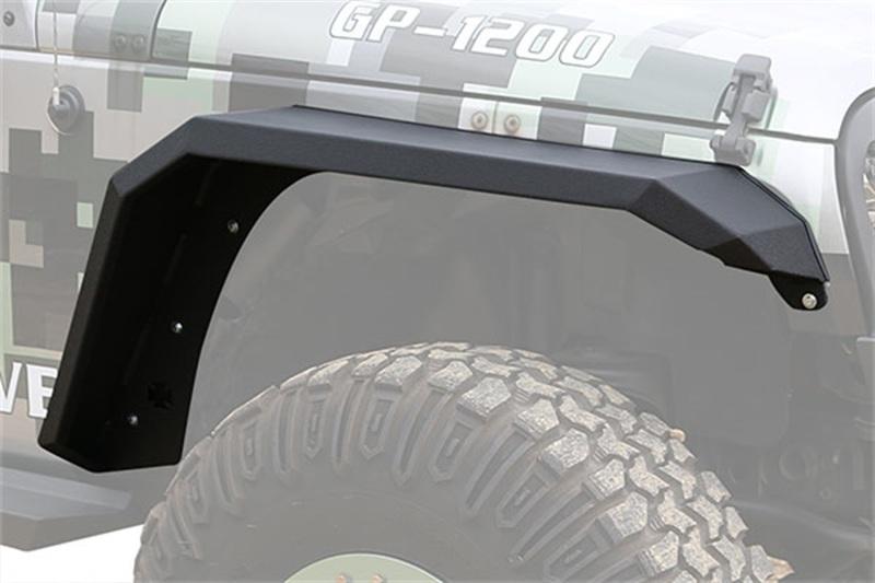 Iron Cross 2020 Jeep Gladiator Fender Flare Set - Rear - Matte Black GP-RF204 Main Image