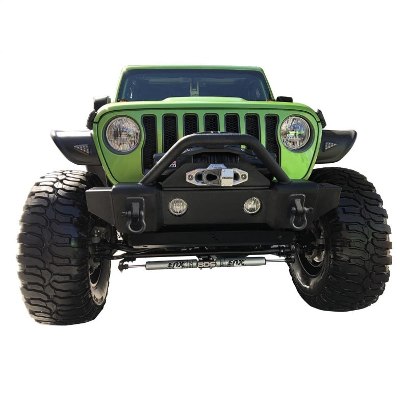 Rampage 2007-2018 Jeep Wrangler(JK) Recovery Bumper Stubby Front - Black 88509