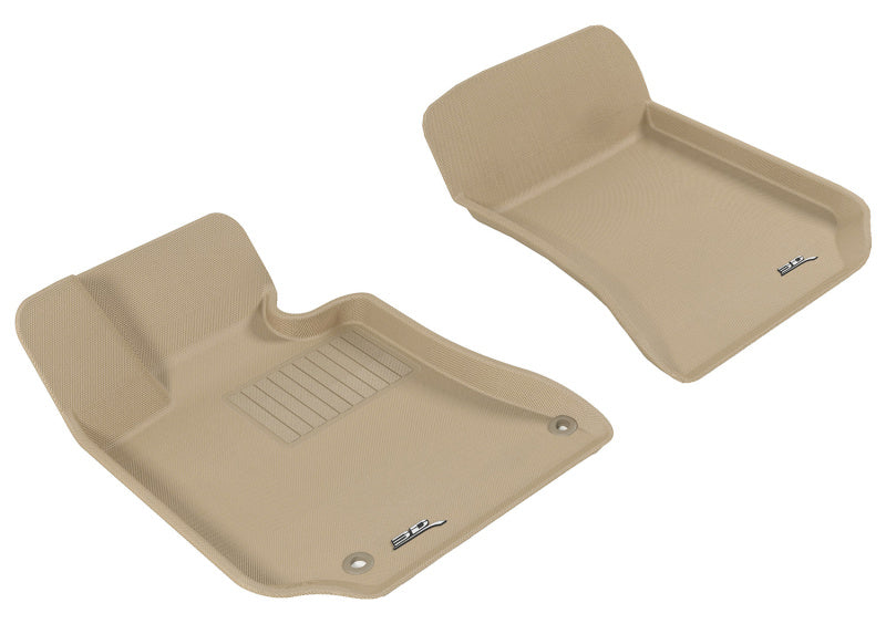 3D MAXpider 2010-2013 Mercedes-Benz E-Class W212 Kagu 1st Row Floormat - Tan L1MB05711502