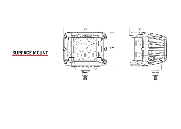 Rigid 2022+ Toyota Tundra D-SS Series A-Pillar Lighting Kit 46808