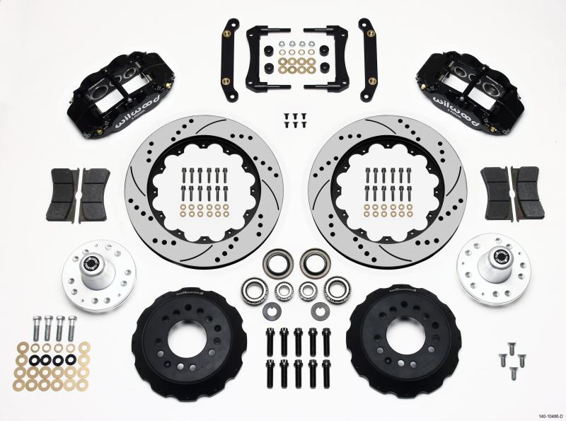 Wilwood Narrow Superlite 6R Front Hub Kit 14.00in Drilled 70-78 Camaro 140-10486-D Main Image