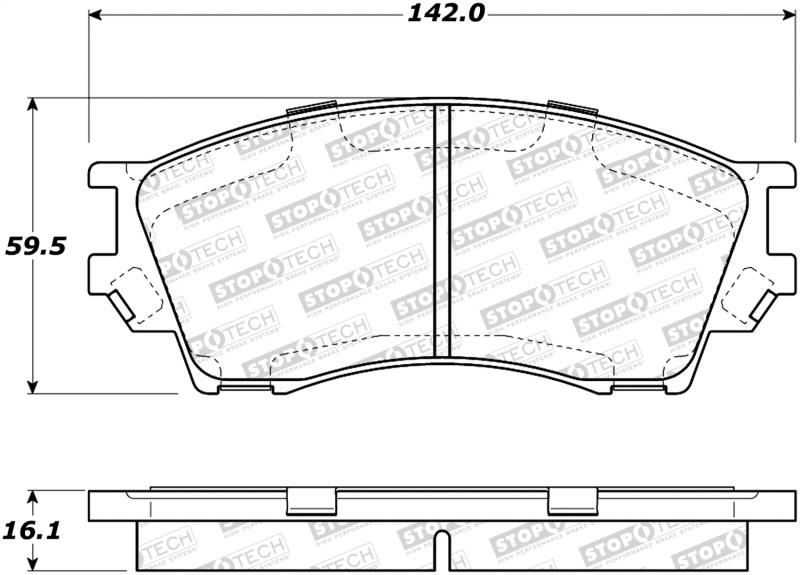 StopTech Street Brake Pads 308.06430 Main Image