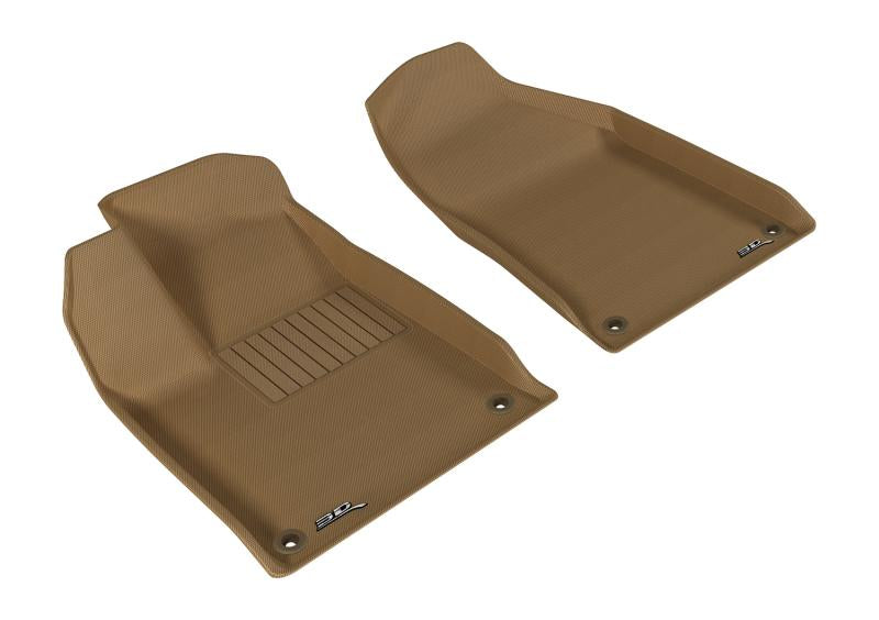 3D MAXpider 2015-2017 Chrysler 200 Kagu 1st Row Floormat - Tan L1CY00311502 Main Image