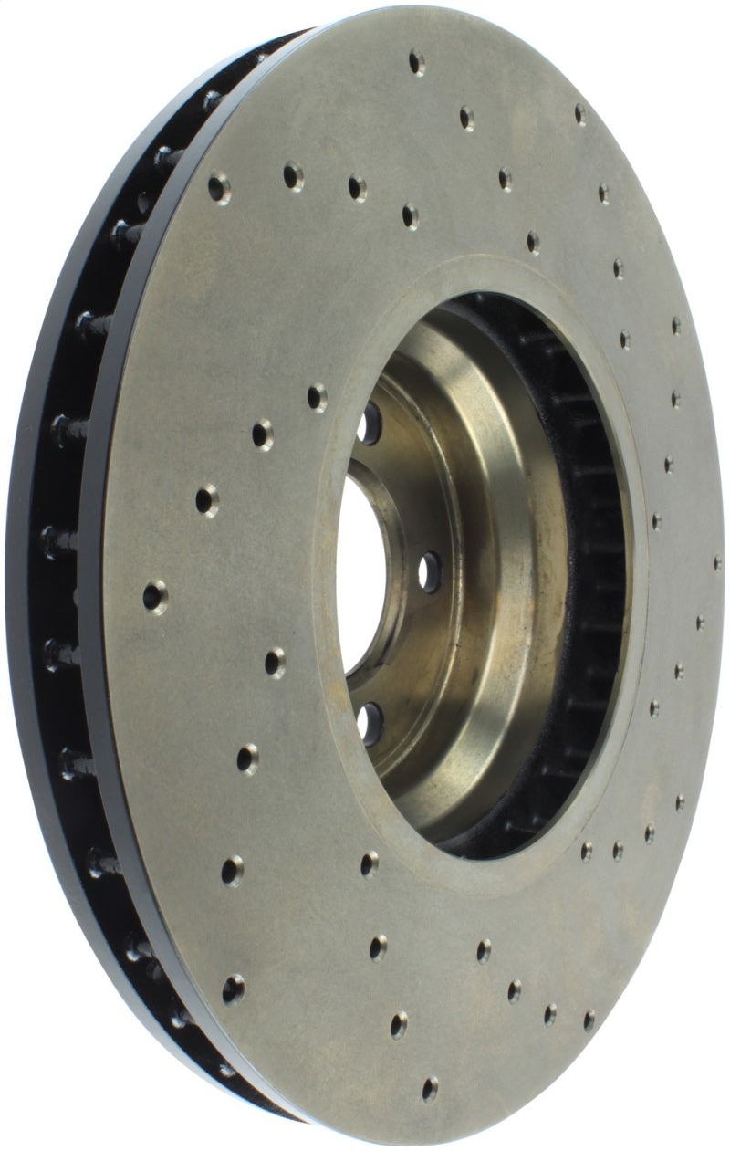 StopTech Sport Cryo Cross Drilled Brake Rotor; Rear Left