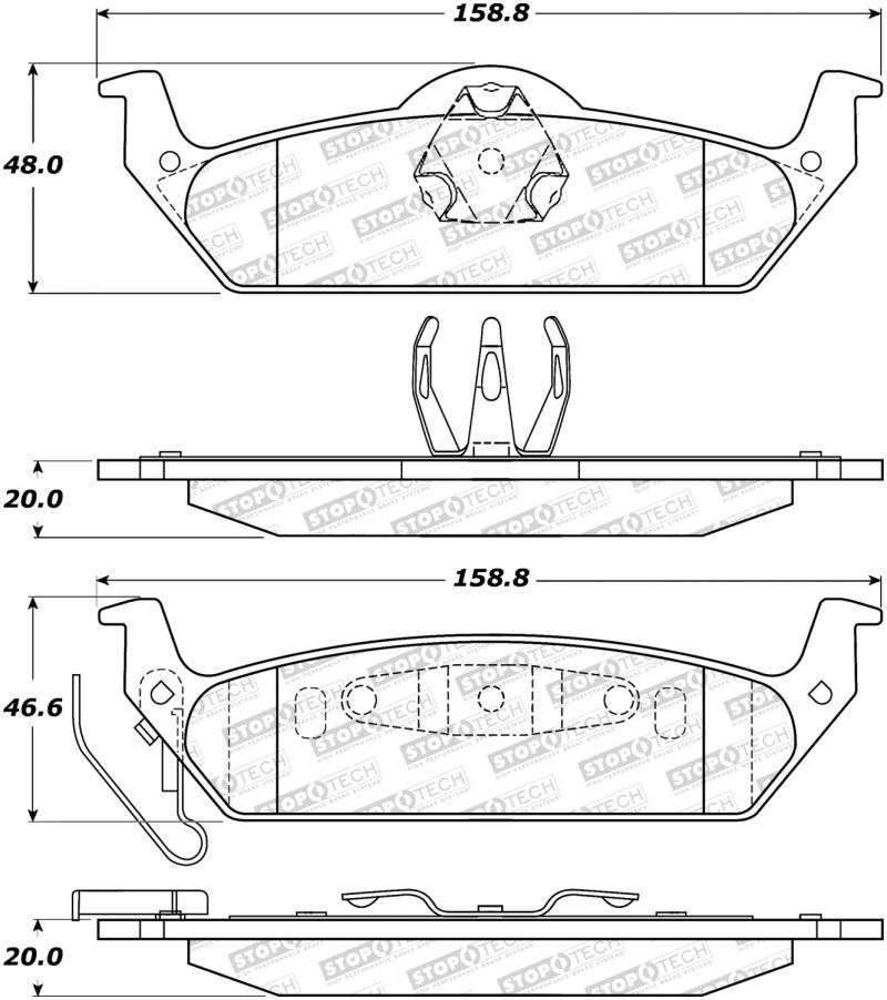 StopTech Street Brake Pads 308.09630 Main Image