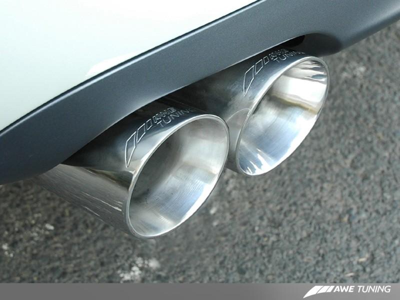 AWE Tuning Audi B7 S4 Track Edition Exhaust - Polished Silver Tips 3020-42010 Main Image