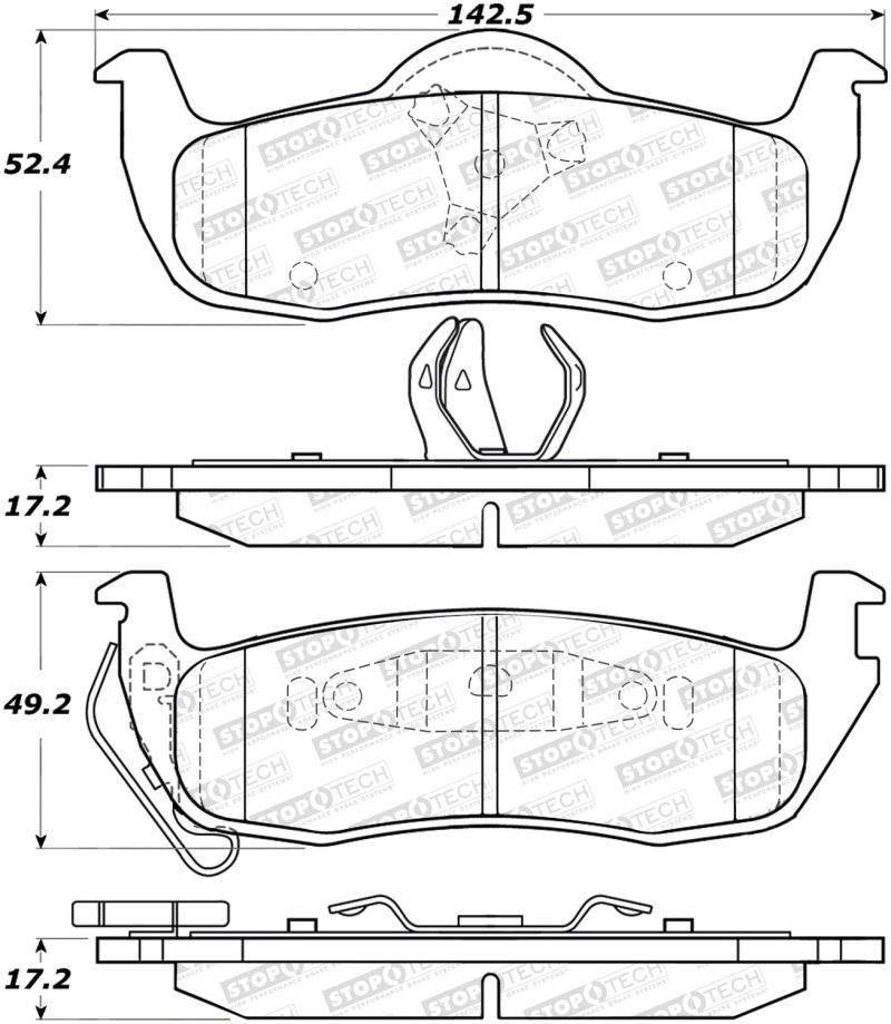 StopTech Street Brake Pads 308.10870 Main Image