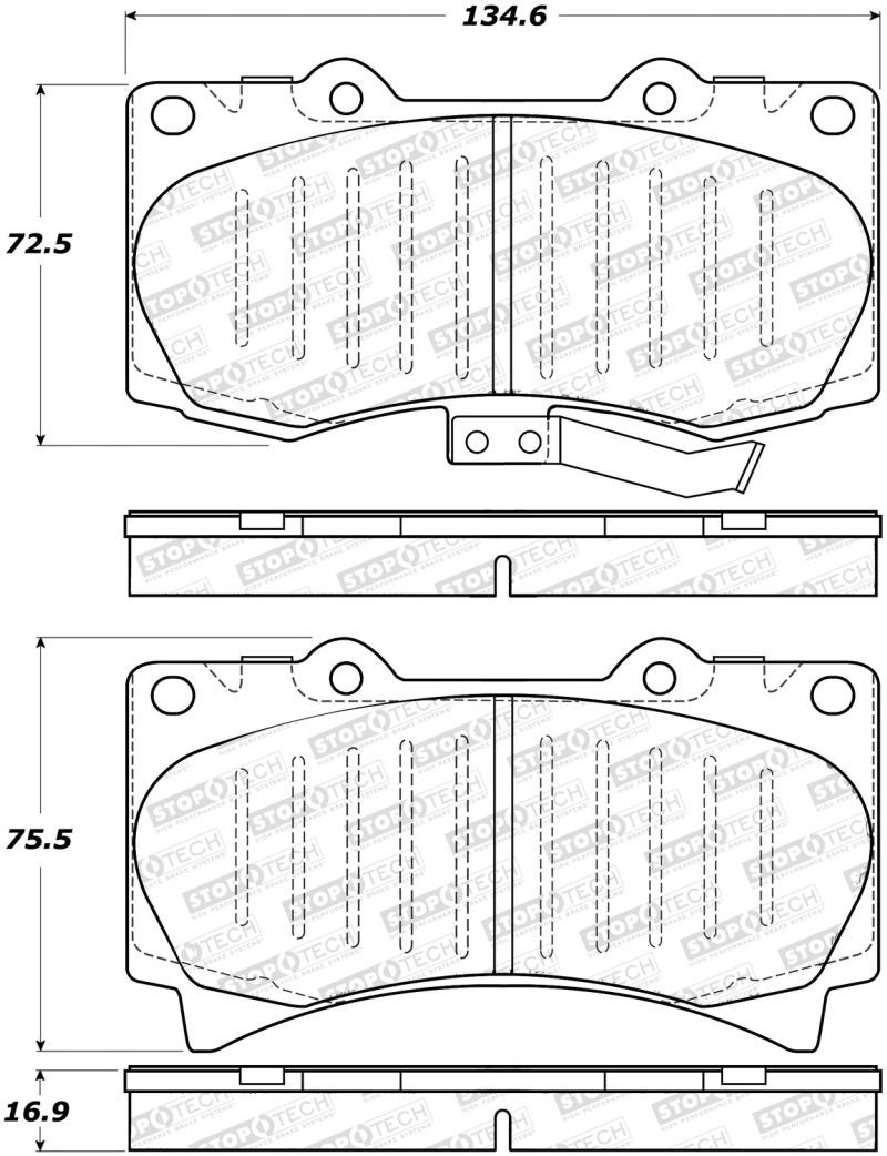 StopTech Street Brake Pads 308.11190 Main Image