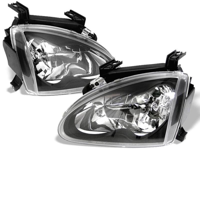 Spyder Honda Del Sol 93-97 Crystal Headlights Black HD-YD-HD93-BK 5012586 Main Image