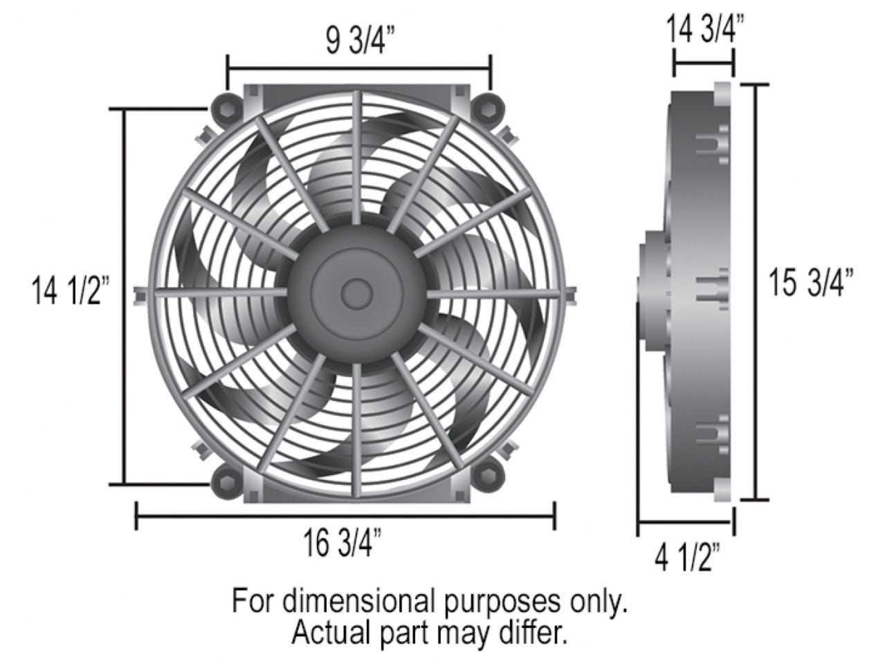 Derale 16 Tornado Electric Fan, Premium Kit