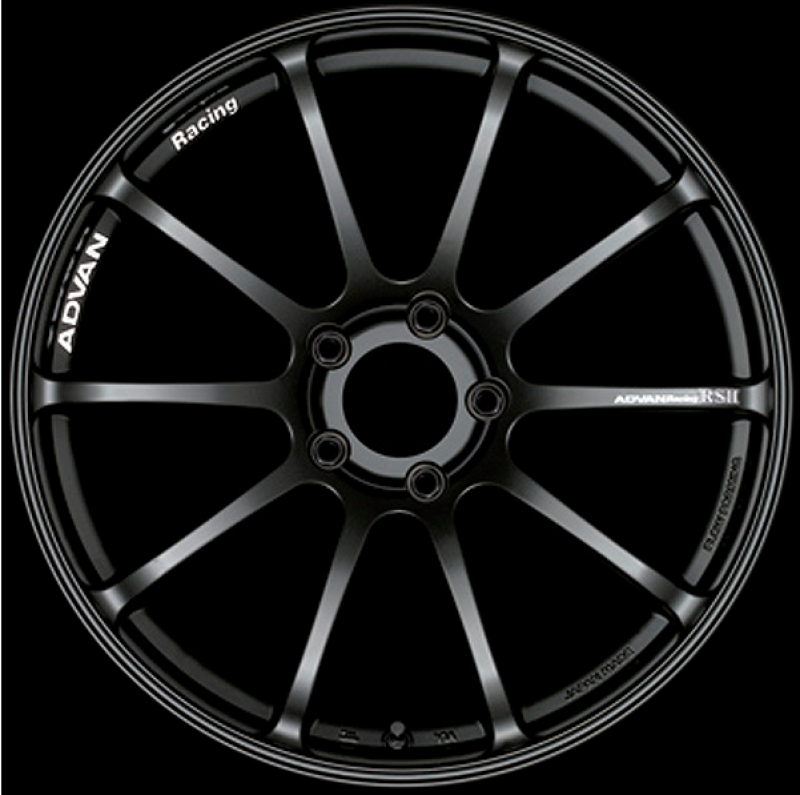 Advan RSII 18x9.5 +50 5-120 Semi Gloss Black Wheel YAP8J50WSB