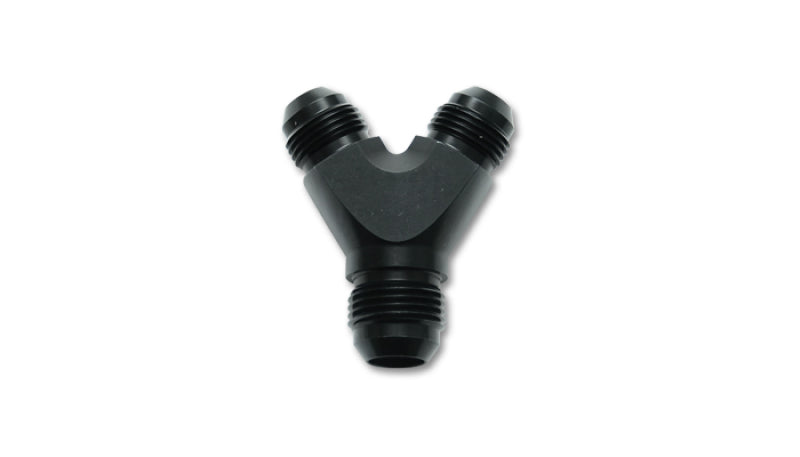 Vibrant Y Adapter Fitting; Size: -6AN x dual -6AN