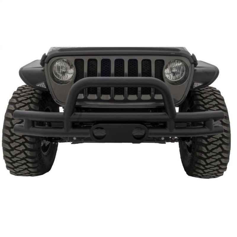 Rampage 2007-2018 Jeep Wrangler(JK) Double Tube Bumper Front - Black 86620