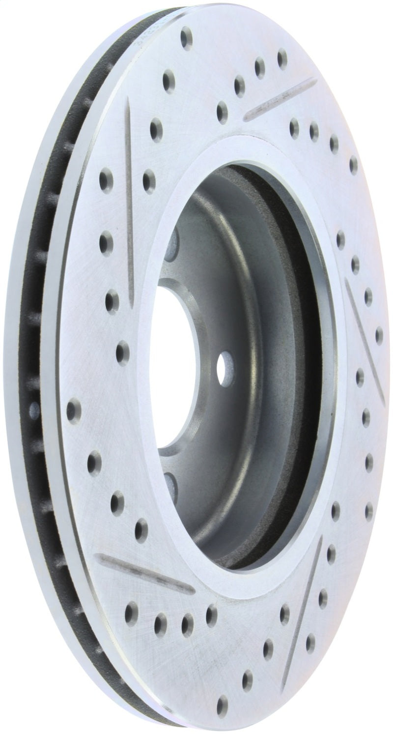 StopTech 02-06 Mini Cooper Select Sport Slotted & Drilled Front Left Rotor 227.34067L