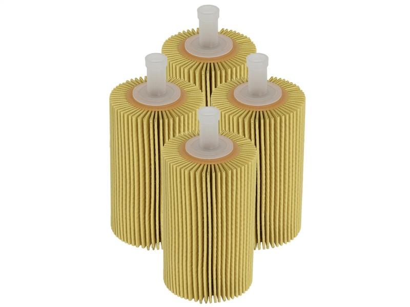 aFe Pro GUARD D2 Oil Filter 07-17 Toyota Tundra/Sequoia V8 4.6L/5.7L (4 Pack) 44-LF015-MB Main Image