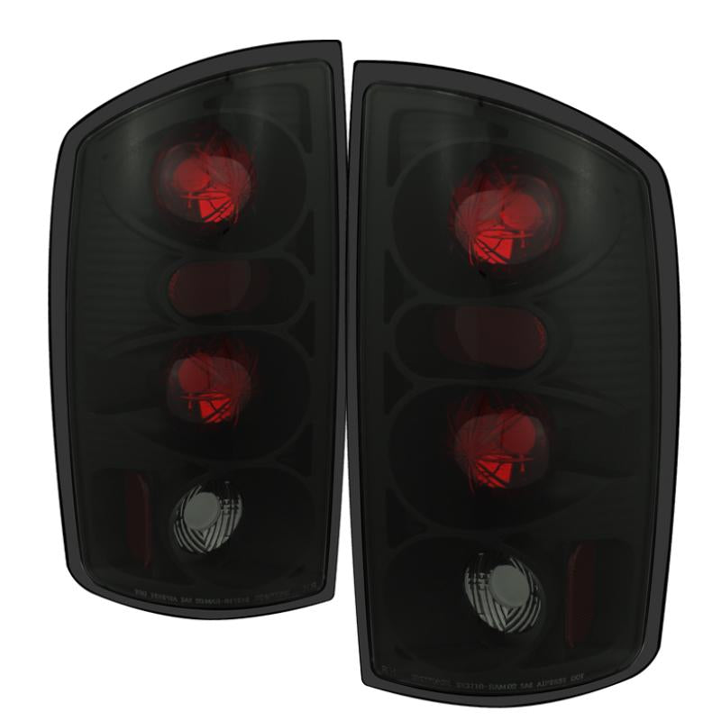 Spyder Dodge Ram 02-06 1500/Ram 2500/3500 03-06 Euro Style Tail Lights Black Smoke ALT-YD-DRAM02-BSM 5078100 Main Image