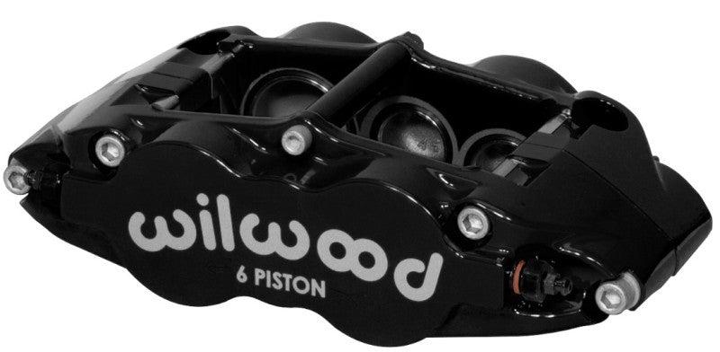 Wilwood Caliper-Narrow Superlite 6R-RH - Black 1.38/1.12/1.12in Pistons 1.10in Disc 120-12002-BK