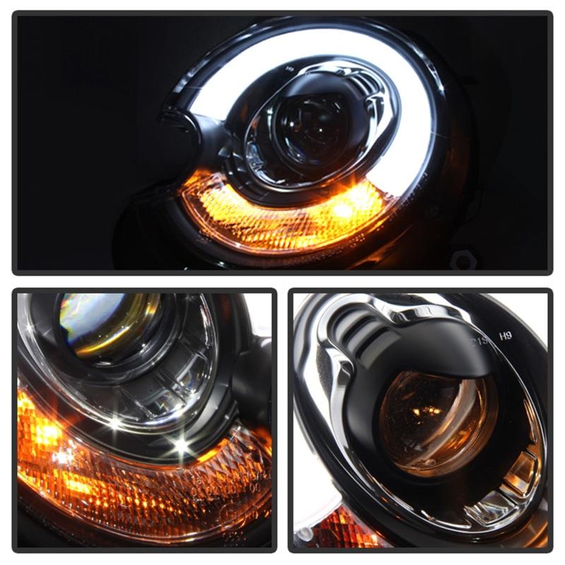 Spyder Mini Cooper 2010-2012 Projector Headlights Xenon/HID Model- DRL Blk PRO-YD-MC07-HID-DRL-BK 5080615 Main Image