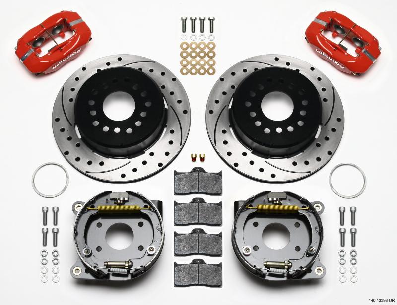 Wilwood Forged Dynalite P/S P-B Kit Drilled-Red AMC 71-74 2.60in Offset 140-13398-DR Main Image