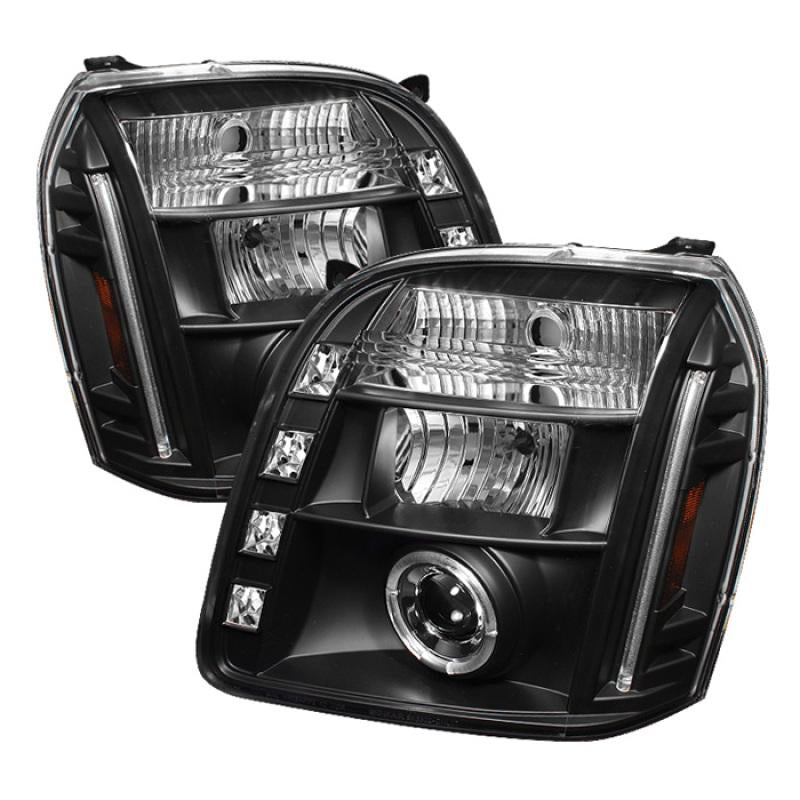 Spyder GMC Yukon 07-14/GMC Yukon Denali 07-14Projector Headlights LED Halo LED Blk PRO-YD-GY07-HL-BK 5029331 Main Image