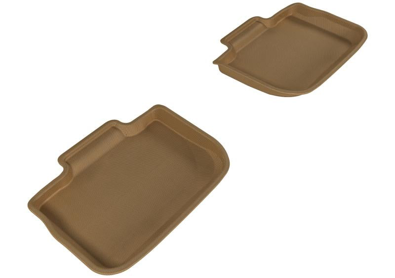 3D MAXpider 2011-2020 Dodge/Chrysler Charger/300/300C Kagu 2nd Row Floormats - Tan L1DG01421502 Main Image