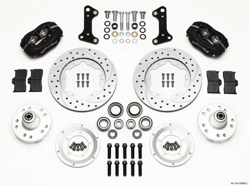 Wilwood Forged Dynalite Front Kit 11.00in Drill-Zinc 67-69 Camaro 64-72 Nova Chevelle 140-10996-Z Main Image