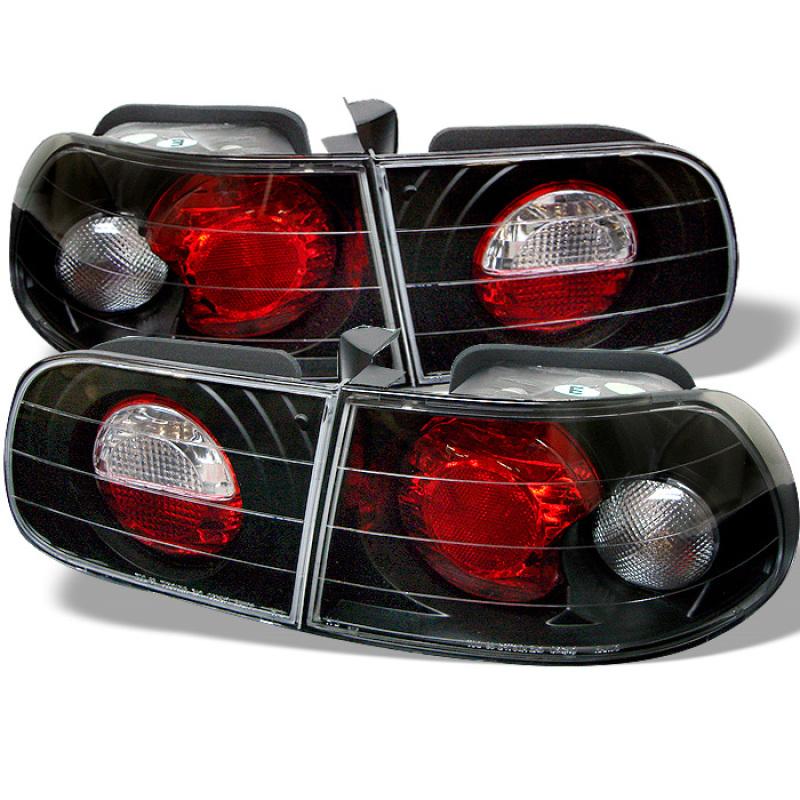 Spyder Honda Civic 92-95 3DR Euro Style Tail Lights Black ALT-YD-HC92-3D-BK 5004680 Main Image