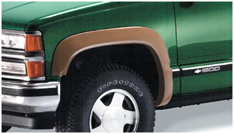 Bushwacker 88-99 Chevy C1500 Extend-A-Fender Style Flares 2pc Covers OEM Flare Holes - Black 40013-01 Main Image