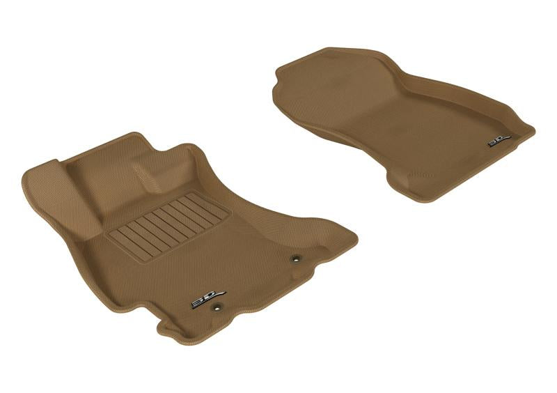 3D MAXpider 2014-2018 Subaru Forester Kagu 1st Row Floormat - Tan L1SB00911502 Main Image