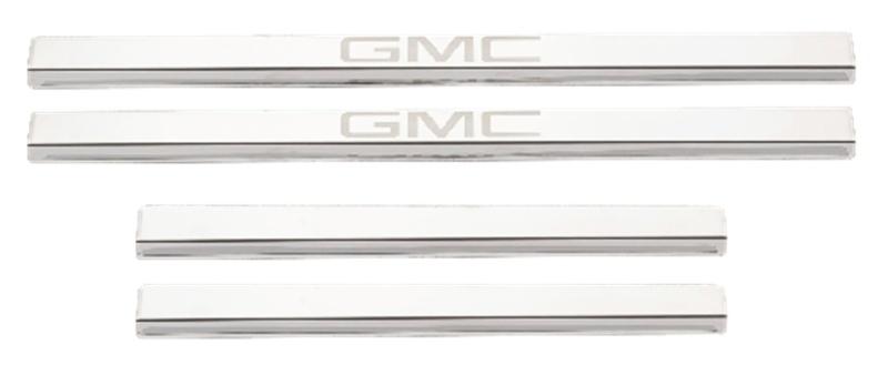 Putco 2020 GMC Sierra LD/HD - Crew Cab (4pc) w/ GMC Etching SS Door Sills 95183GM-2 Main Image