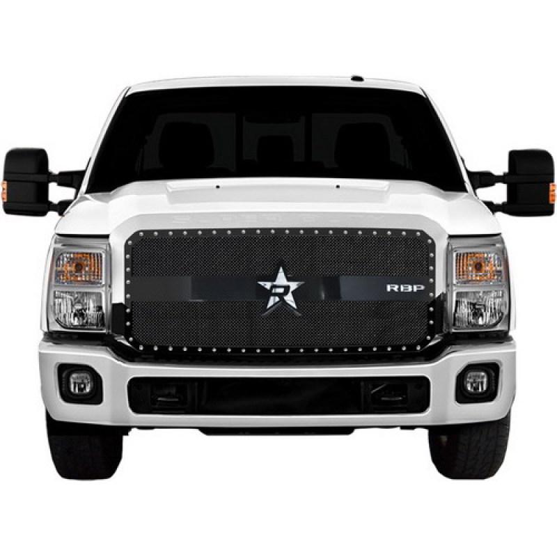 RBP RX-3 Series Studded Frame 1pc. Grille 11-16 Ford Super Duty F250/F350 (Except Harley Ed) - Black RBP-951564 Main Image