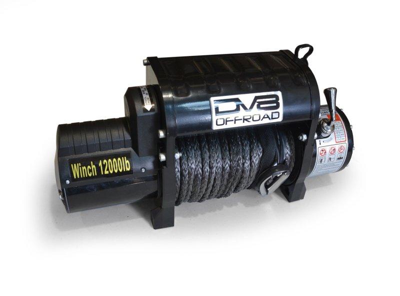 DV8 Offroad 12000 LB Winch w/ Synthetic Line & Wireless Remote - Black WB12SR Main Image