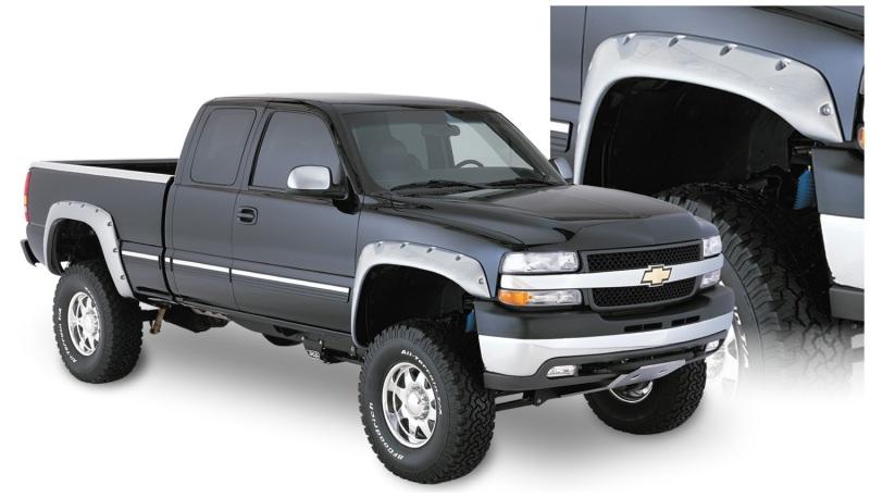 Bushwacker 07-07 Chevy Silverado 1500 Classic Fleetside Cutout Style Flares 2pc - Black 40051-02 Main Image