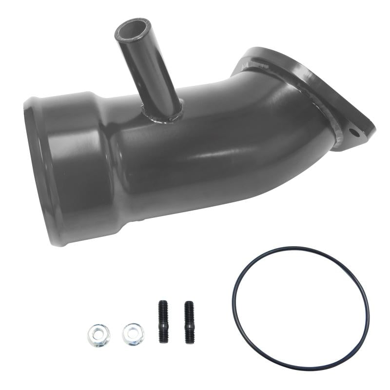 Wehrli 17-19 Chevrolet 6.6L L5P Duramax 3.5in Intake Horn w/PCV Port - WCFab Grey WCF100721-GRY Main Image