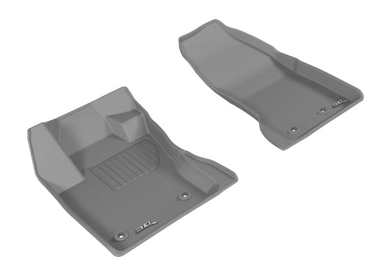 3D MAXpider 2015-2020 Jeep Renegade Kagu 1st Row Floormat - Gray L1JP01311501 Main Image