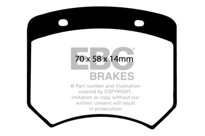 EBC Lockheed LD20 Caliper Orangestuff Brake Pads DP9102 Main Image