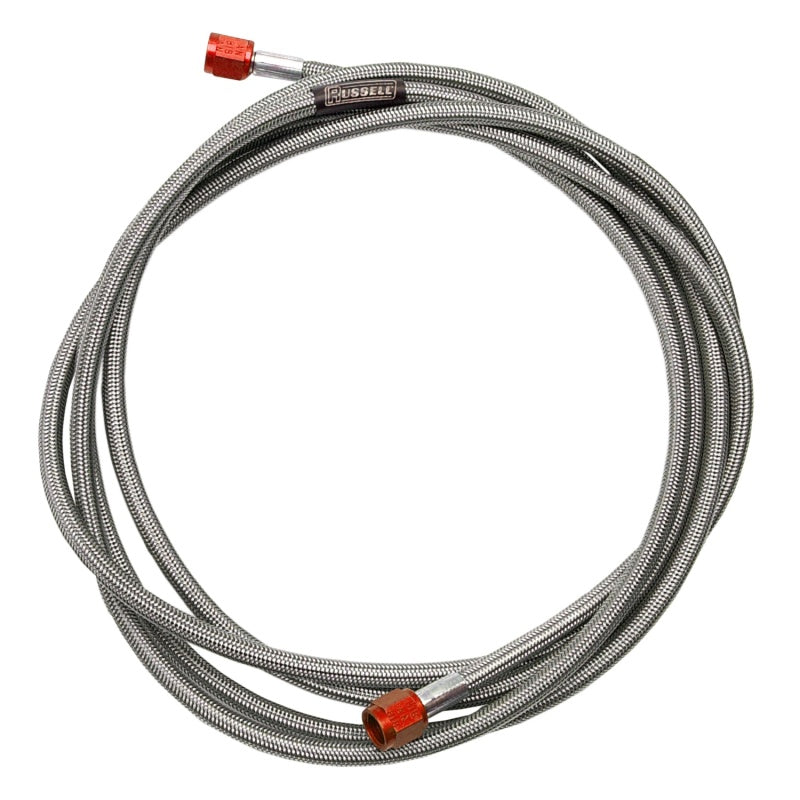 Russell -3 AN Fuel Line 12" - Red