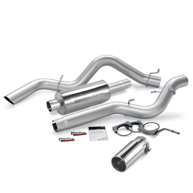 Banks Power 06-07 Chevy 6.6L ECSB Monster Exhaust System - SS Single Exhaust w/ Chrome Tip 48938 Main Image