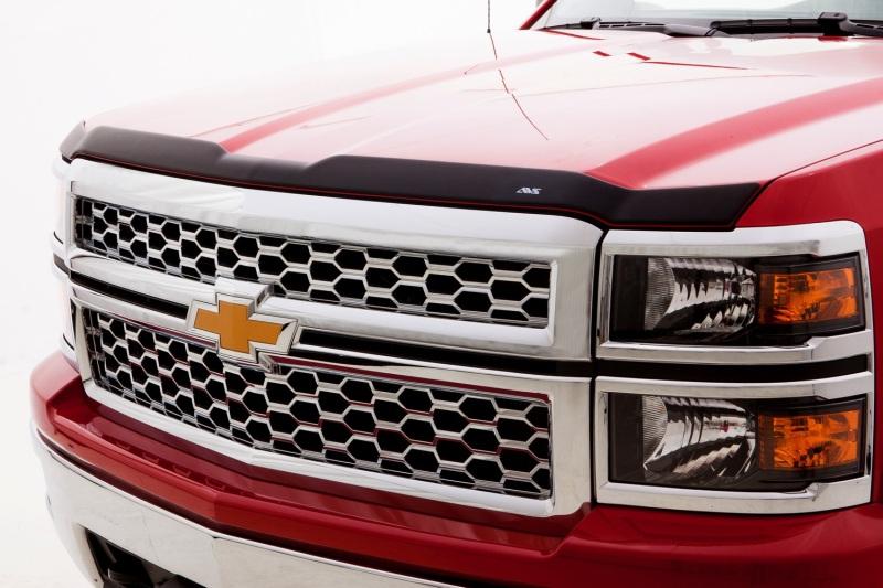 AVS 07-13 Chevy Silverado 1500 Ext. Cab Ventvisor & Aeroskin Deflector Combo Kit - Matte Black 56024002 Main Image