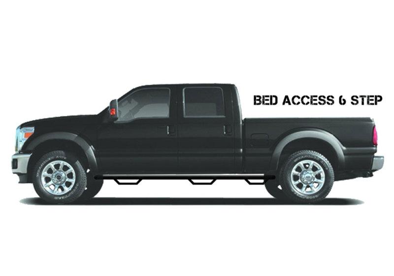 N-Fab Nerf Step 2017 Chevy-GMC 2500/3500 Crew Cab 8ft Bed - Gloss Black - Bed Access - DRW - 3in C17105CC-6 Main Image