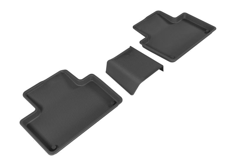 3D MAXpider 2015-2019 Volvo XC90 Kagu 2nd Row Floormats - Black L1VV02021509 Main Image