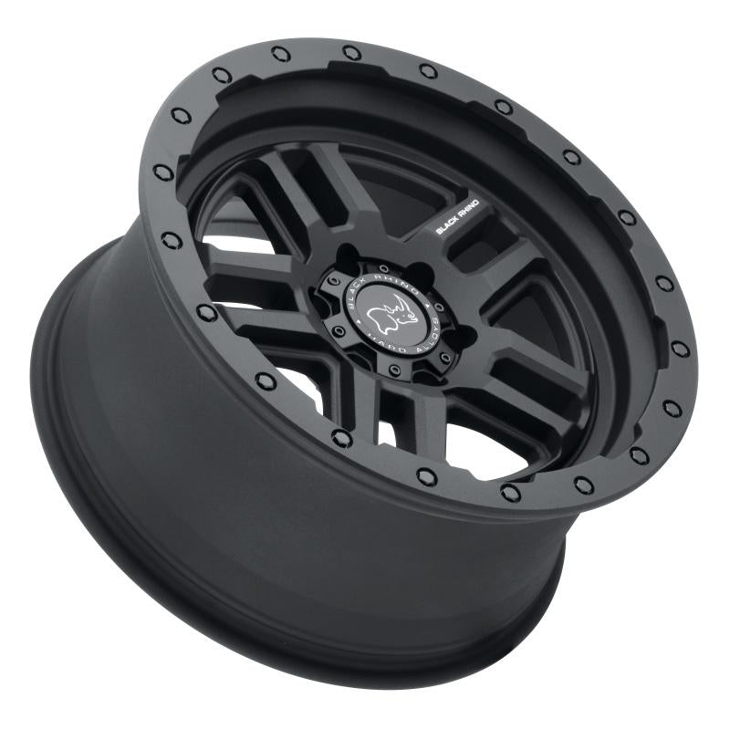 Black Rhino Barstow 17x8.0 5x114.3 ET30 CB 76.1 Textured Matte Black Wheel 1780BTW305114M76 Main Image