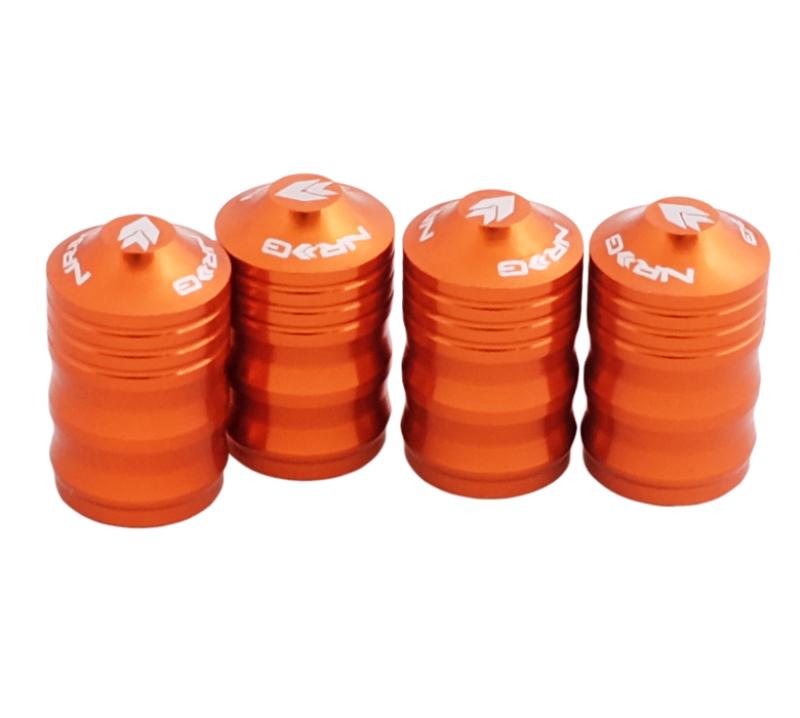 NRG Aluminum Sport Style Valve Stem Cap - Orange VS-100OR Main Image