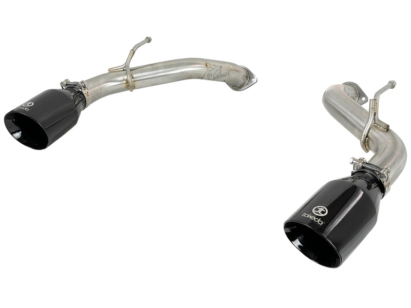 aFe POWER Takeda 2.5in 304 SS Axle-Back Exhaust w/ Black Tips 17-19 Infiniti Q60 V6-3.0L (tt) 49-36133NM-B