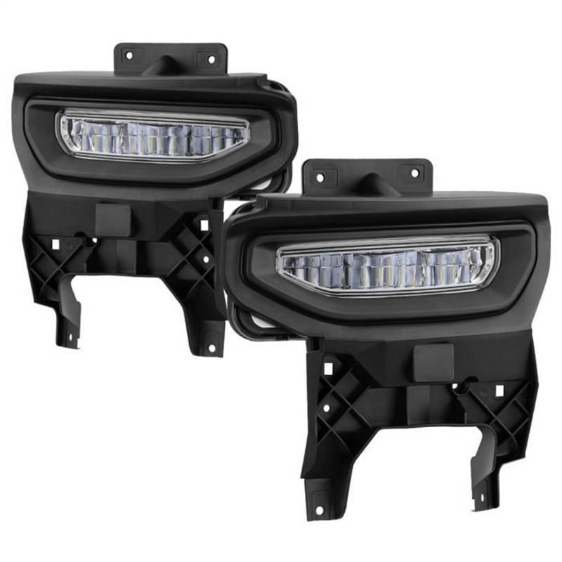 Spyder 16-18 GMC Sierra 1500 OEM Style Full LED Fog Light w/Switch - Clear (FL-GS2016-LED-C) 9043222 Main Image